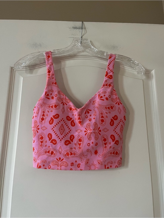 aerie Tops - Aerie Offline Pink & Red Paisley Crop Tank Top Size Small